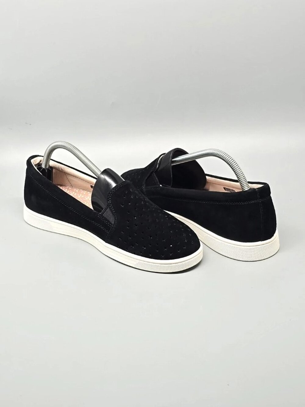 Revitalign Carolina Star Perforated Orthotic Black Suede Slip-on Women's Size 9B - Picture 3 of 12